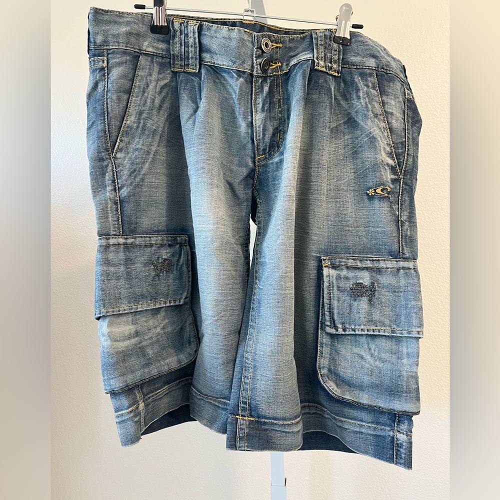 Vintage Y2K O'Neill Light Blue Cargo Shorts